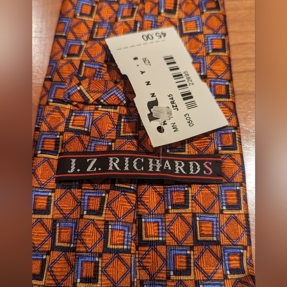 J. Z Richards stunning geometric orange and blue time! - Picture 2 of 4